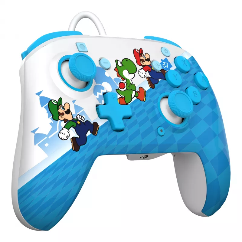 Gamepad PDP Mario Escape REMATCH para Nintendo Switch — USB com fios, D-pad, botão Home, multicolor