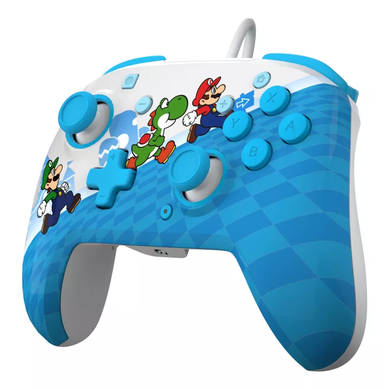 Gamepad PDP Mario Escape REMATCH para Nintendo Switch — USB com fios, D-pad, botão Home, multicolor