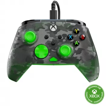 Gamepad Turtle Beach Rematch Core preto verde cinzento USB com fios