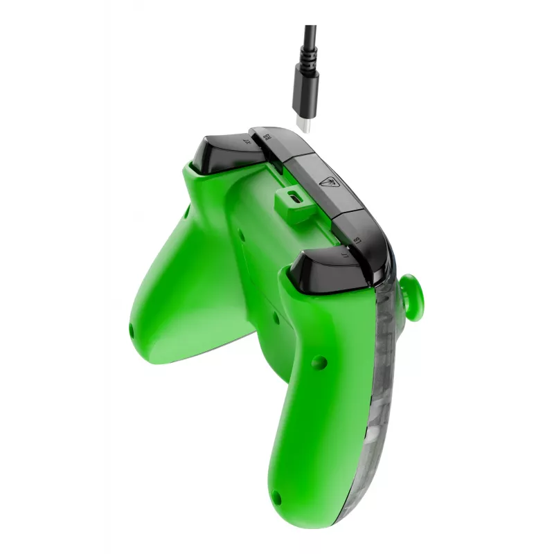 Gamepad Turtle Beach Rematch Core preto verde cinzento USB com fios