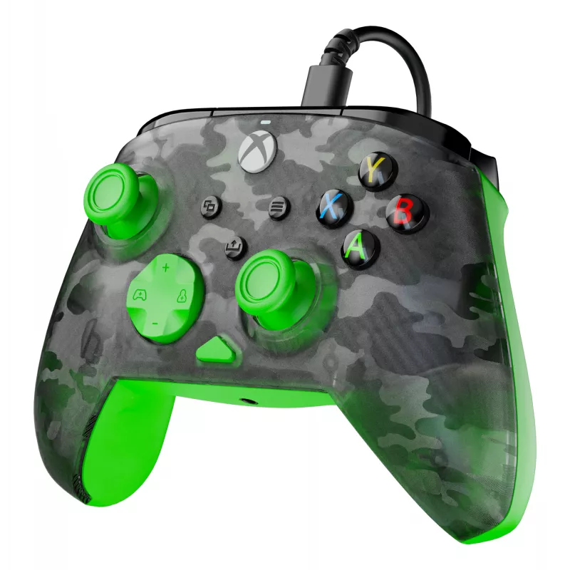 Gamepad Turtle Beach Rematch Core preto verde cinzento USB com fios
