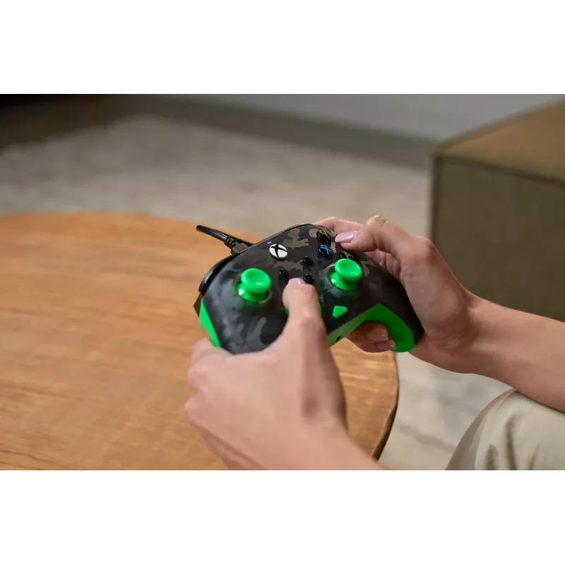 Gamepad Turtle Beach Rematch Core preto verde cinzento USB com fios