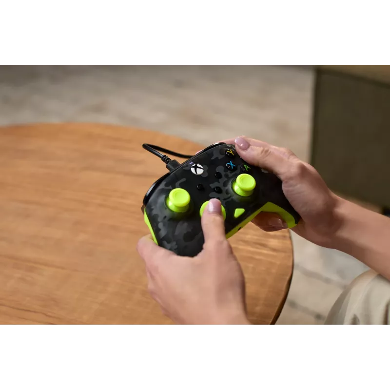 Gamepad Turtle Beach Rematch Core preto cinzento amarelo USB com fios