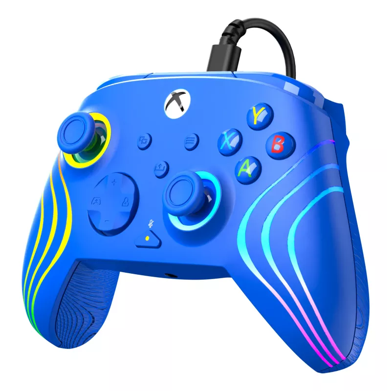 Gamepad Turtle Beach Afterglow Wave azul USB PC Xbox Series S X