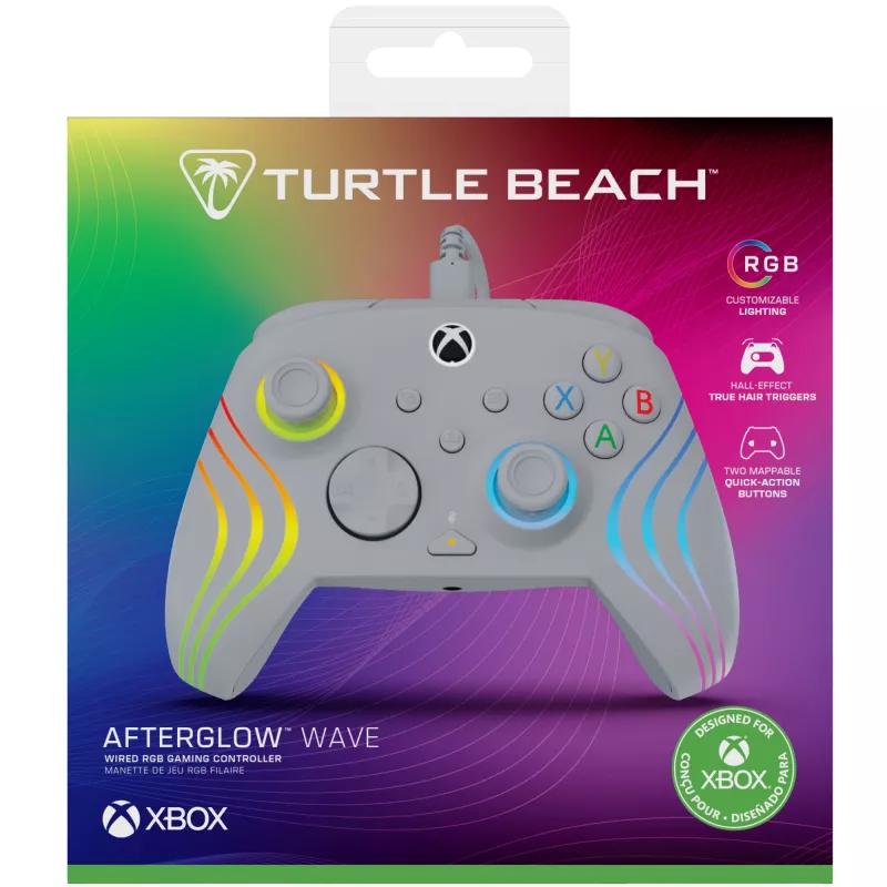 Gamepad Turtle Beach Afterglow Wave cinzento USB PC Xbox Series