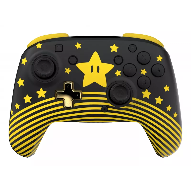 Comando sem fios Turtle Beach Rematch TBC-8101-75 para Nintendo Switch, Super Mario Star, preto/amarelo