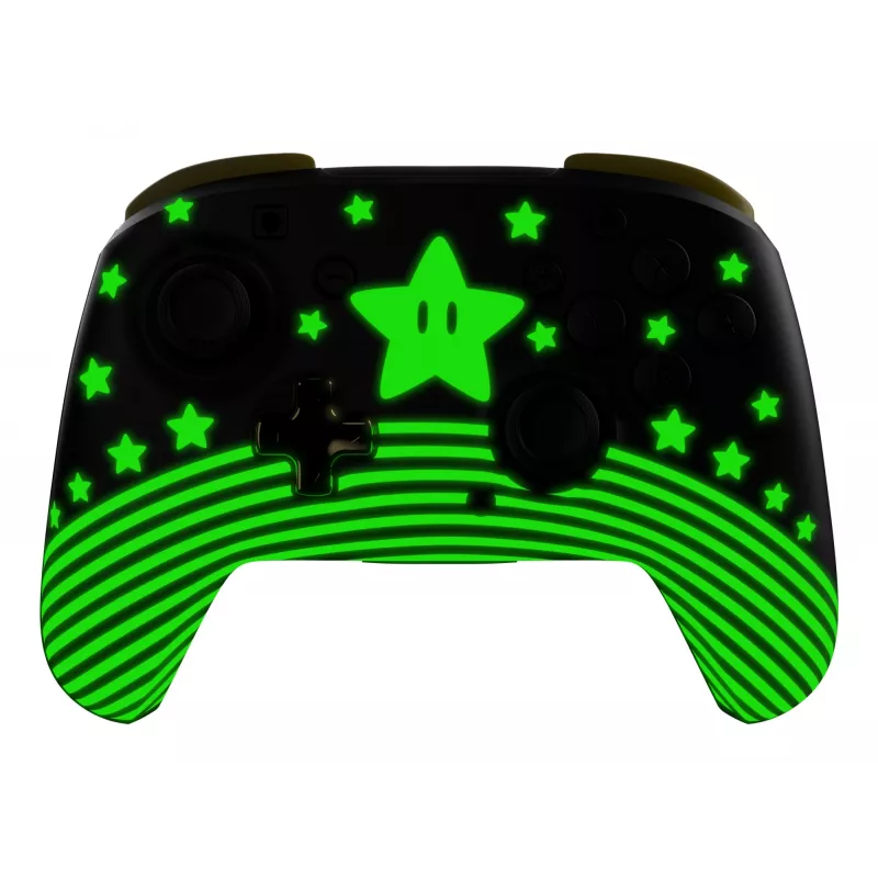 Comando sem fios Turtle Beach Rematch TBC-8101-75 para Nintendo Switch, Super Mario Star, preto/amarelo