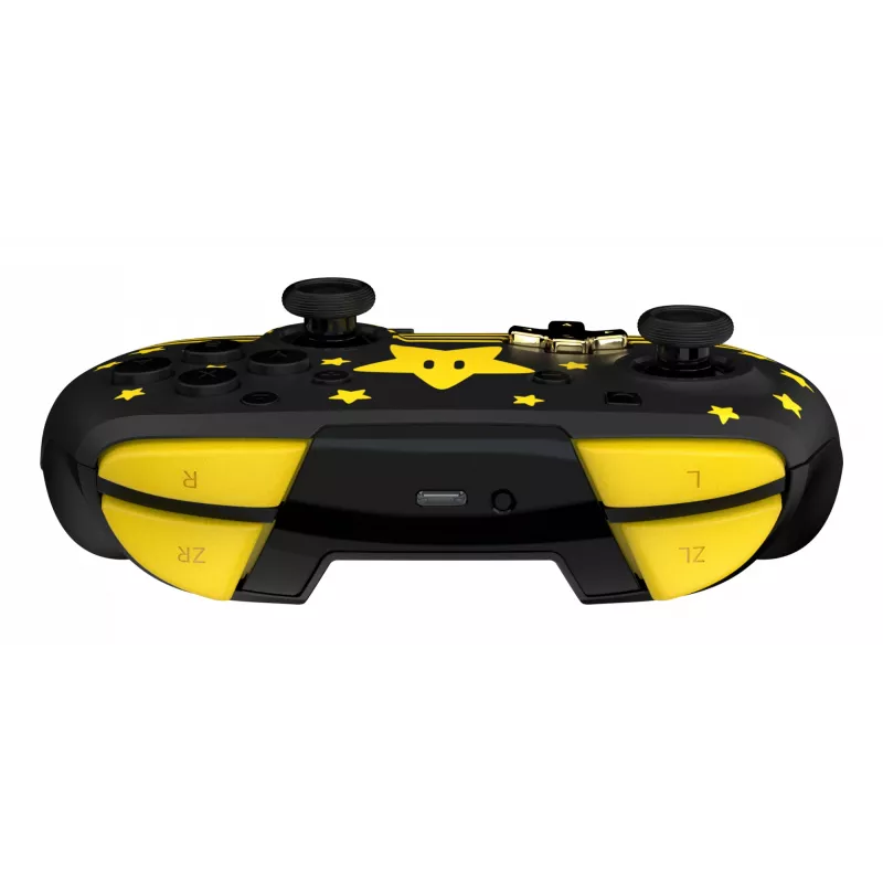 Comando sem fios Turtle Beach Rematch TBC-8101-75 para Nintendo Switch, Super Mario Star, preto/amarelo