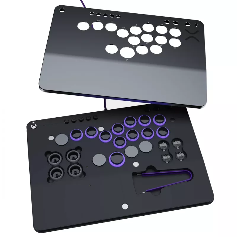 PDP Victrix Pro KO Leverless Fight Stick cinzento USB Fightstick PC, Xbox Series S, Xbox Series X
