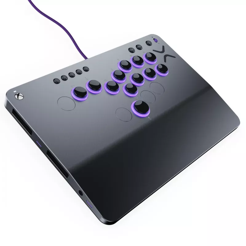 PDP Victrix Pro KO Leverless Fight Stick cinzento USB Fightstick PC, Xbox Series S, Xbox Series X