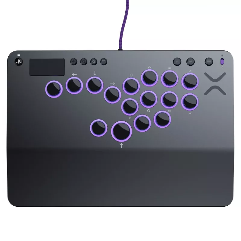 PDP Victrix Pro KO Leverless Fight Stick cinzento USB Fightstick PC, PlayStation 4, PlayStation 5