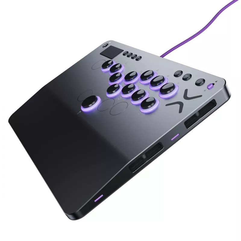 PDP Victrix Pro KO Leverless Fight Stick cinzento USB Fightstick PC, PlayStation 4, PlayStation 5