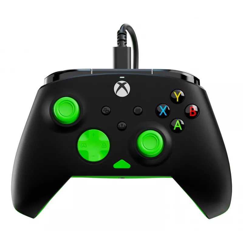 Gamepad Turtle Beach Rematch Core preto verde USB com fios PC Xbox