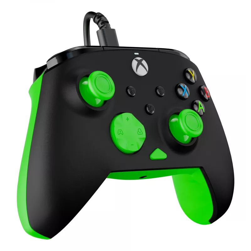 Gamepad Turtle Beach Rematch Core preto verde USB com fios PC Xbox