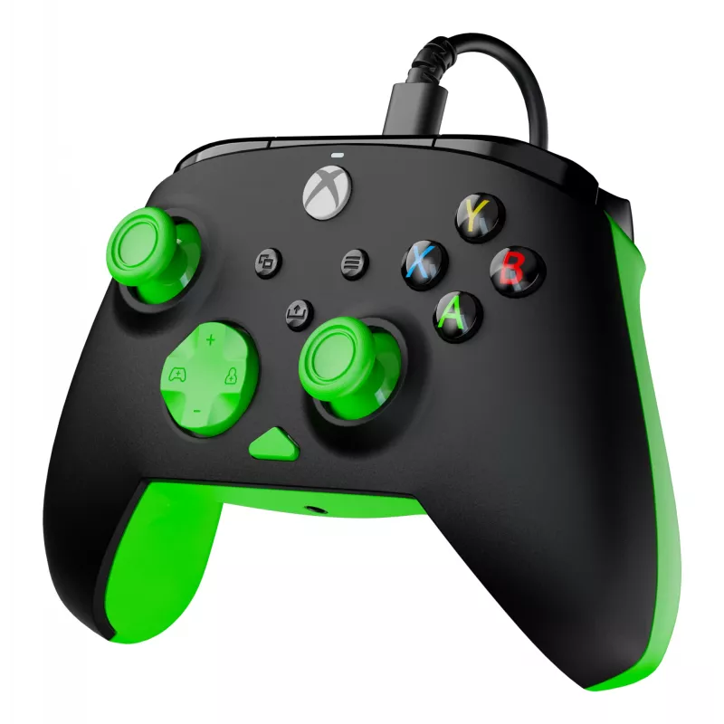 Gamepad Turtle Beach Rematch Core preto verde USB com fios PC Xbox