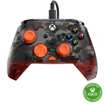 Gamepad Turtle Beach Rematch Core preto cinzento laranja USB com fios
