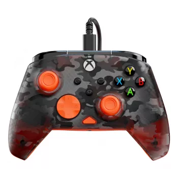 Gamepad Turtle Beach Rematch Core preto cinzento laranja USB com fios