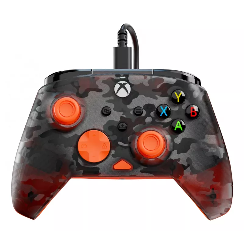Gamepad Turtle Beach Rematch Core preto cinzento laranja USB com fios