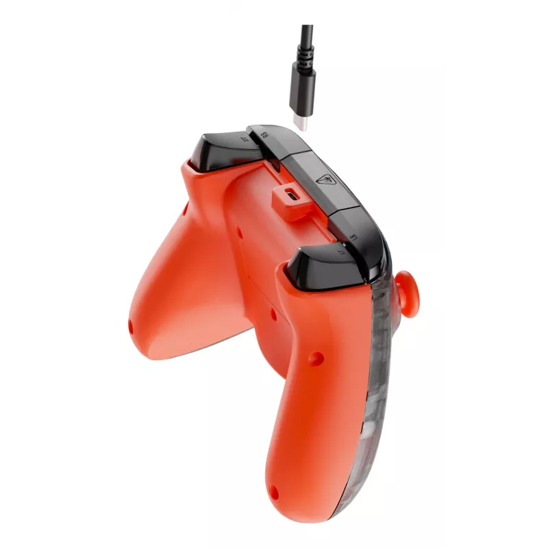 Gamepad Turtle Beach Rematch Core preto cinzento laranja USB com fios