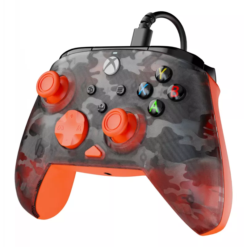 Gamepad Turtle Beach Rematch Core preto cinzento laranja USB com fios
