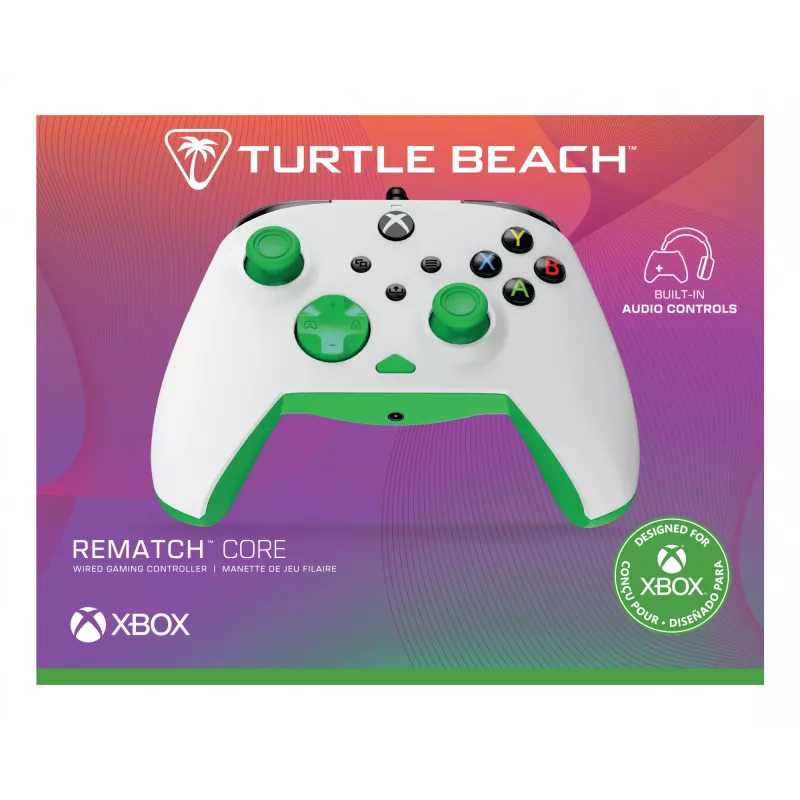 Gamepad Turtle Beach Rematch Core verde branco USB PC Xbox Series