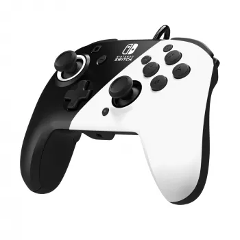 Gamepad PDP Faceoff Deluxe+ Audio com fios Controller preto & branco