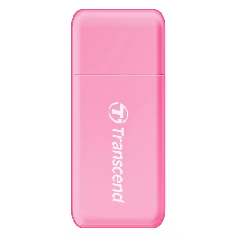 Leitor de cartões Transcend RDF5 rosa