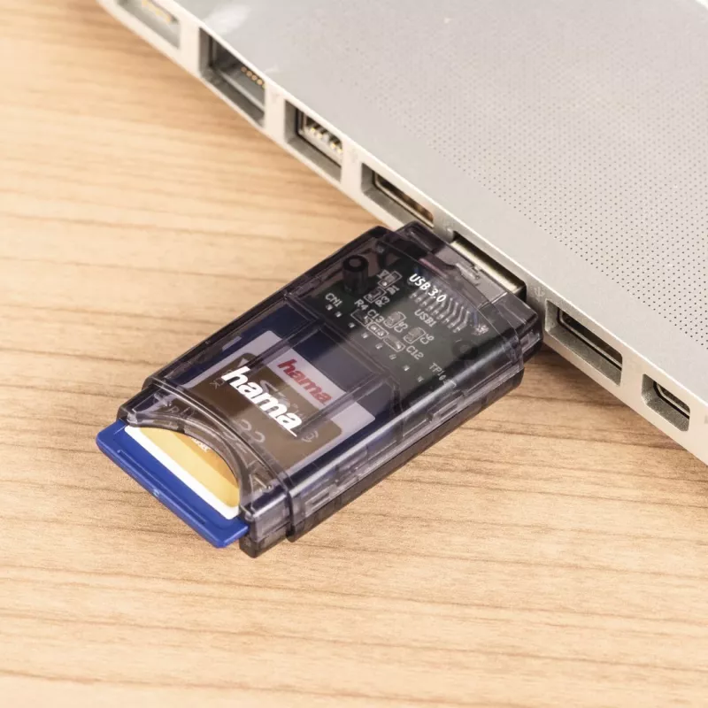 Leitor de cartões Hama USB 3.0, SD/micro SD, antracite