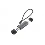 Leitor de cartões Conceptronic BIAN05G 2-em-1 USB 3.0 Dual Plug, SD/MicroSD 3.0, UHS-I