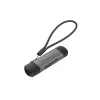 Leitor de cartões Conceptronic BIAN05G 2-em-1 USB 3.0 Dual Plug, SD/MicroSD 3.0, UHS-I