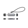 Leitor de cartões Conceptronic BIAN05G 2-em-1 USB 3.0 Dual Plug, SD/MicroSD 3.0, UHS-I