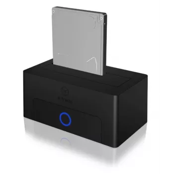 Caixa externa para HDD/SSD 2,5/3,5 polegadas ICY BOX IB-1122-U3, SATA para USB 3.2 Gen1, 5 Gbit/s, preta