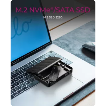 Caixa para SSD ICY BOX IB-CR601M-C31 preta M.2