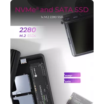 Caixa para SSD ICY BOX IB-CR602M-C31 preta M.2
