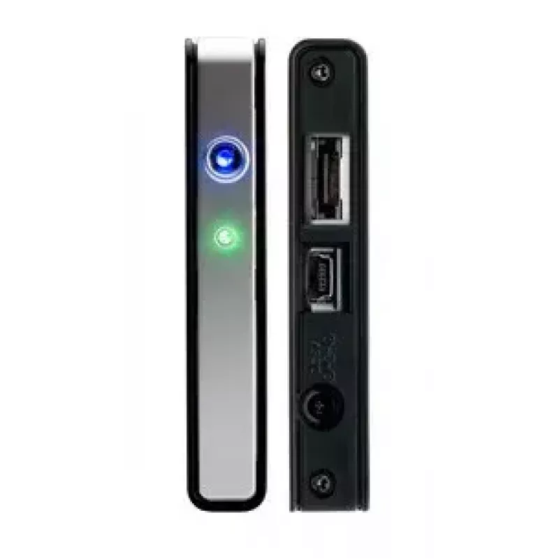 Fantec fanbox FB-C25US2 caixa externa para HDD de 2,5 polegadas, SATA 3 Gb/s, eSATA / USB 2.0, prateada