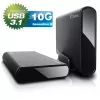 Caixa para HDD Fantec DB-ALU31 preta 3,5 polegadas