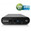 Caixa para HDD Fantec DB-ALU31 preta 3,5 polegadas