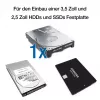 Caixa para HDD Fantec DB-ALU31 preta 3,5 polegadas