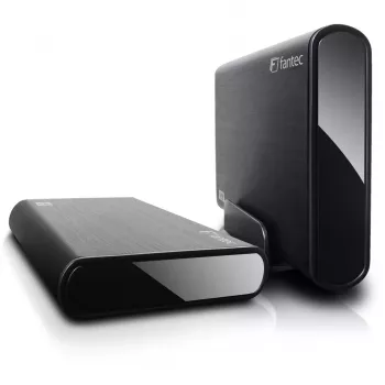 Caixa para HDD Fantec DB-ALU31 preta 3,5 polegadas