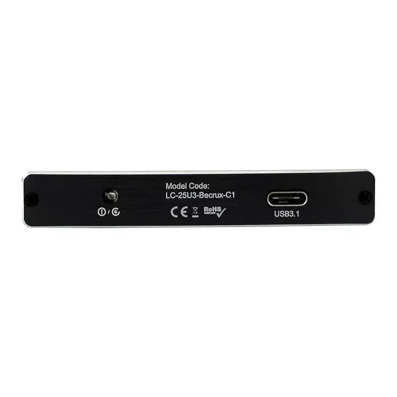 Caixa para HDD LC-Power LC-25U3-Becrux-C1 preto 2,5 polegadas