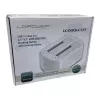 LC Power LC-DOCK-U3-VI - docking station para HDD / SSD - 2.5, 3.5 (6,4 cm, 8,9 cm) - 2 canais - SATA - USB 3,2 (Gen 2x1) - branco, casca de ovo (LC-DOCK-