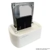 LC Power LC-DOCK-U3-VI - docking station para HDD / SSD - 2.5, 3.5 (6,4 cm, 8,9 cm) - 2 canais - SATA - USB 3,2 (Gen 2x1) - branco, casca de ovo (LC-DOCK-