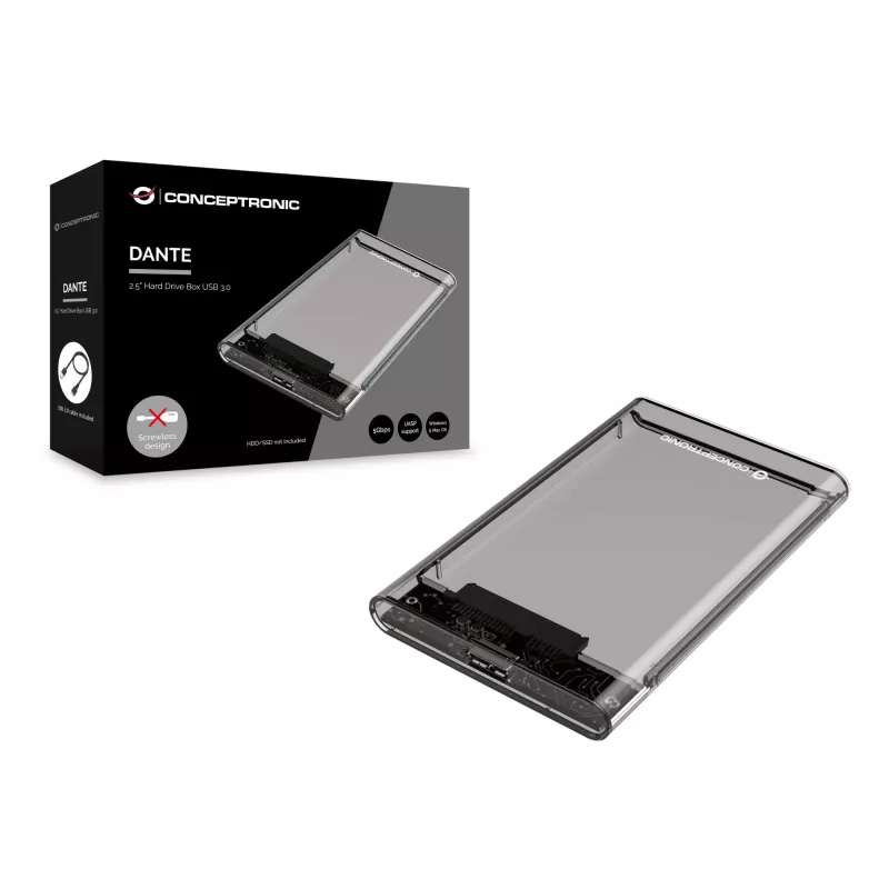 Caixa para disco rígido Conceptronic DANTE 2,5 polegadas USB 3.0