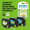 Fita de etiquetagem DYMO LetraTag sortida pack de 3