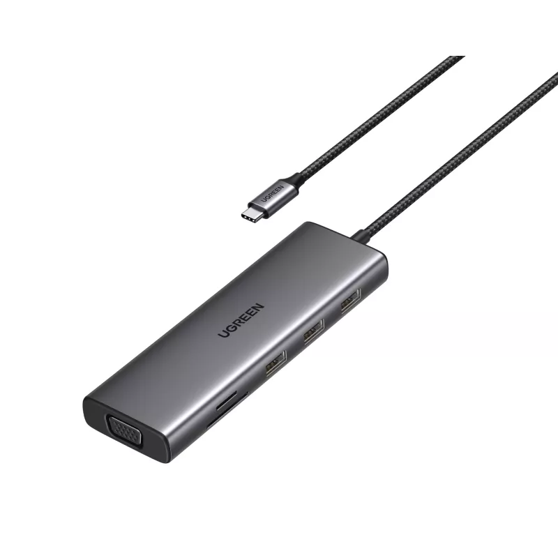 Ugreen Revodok hub USB-C 10-em-1 UGREEN 15601 10 portas 4K HDMI