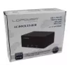 LC Power LC-DOCK-U3-HUB - docking station para HDD com indicador de rede, hub USB de 3 portas, interruptor on/off, função de clonagem baías: 2 - 2.5 / 3.5 partilhadas