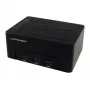 LC Power LC-DOCK-U3-HUB - docking station para HDD com indicador de rede, hub USB de 3 portas, interruptor on/off, função de clonagem baías: 2 - 2.5 / 3.5 partilhadas