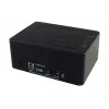 LC Power LC-DOCK-U3-CR - docking station para HDD com indicador de rede, interruptor on/off, função de clonagem baías: 2 - 2.5 / 3.5 partilhadas (6,4 cm/8,9 cm