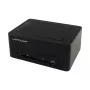 LC Power LC-DOCK-U3-CR - docking station para HDD com indicador de rede, interruptor on/off, função de clonagem baías: 2 - 2.5 / 3.5 partilhadas (6,4 cm/8,9 cm