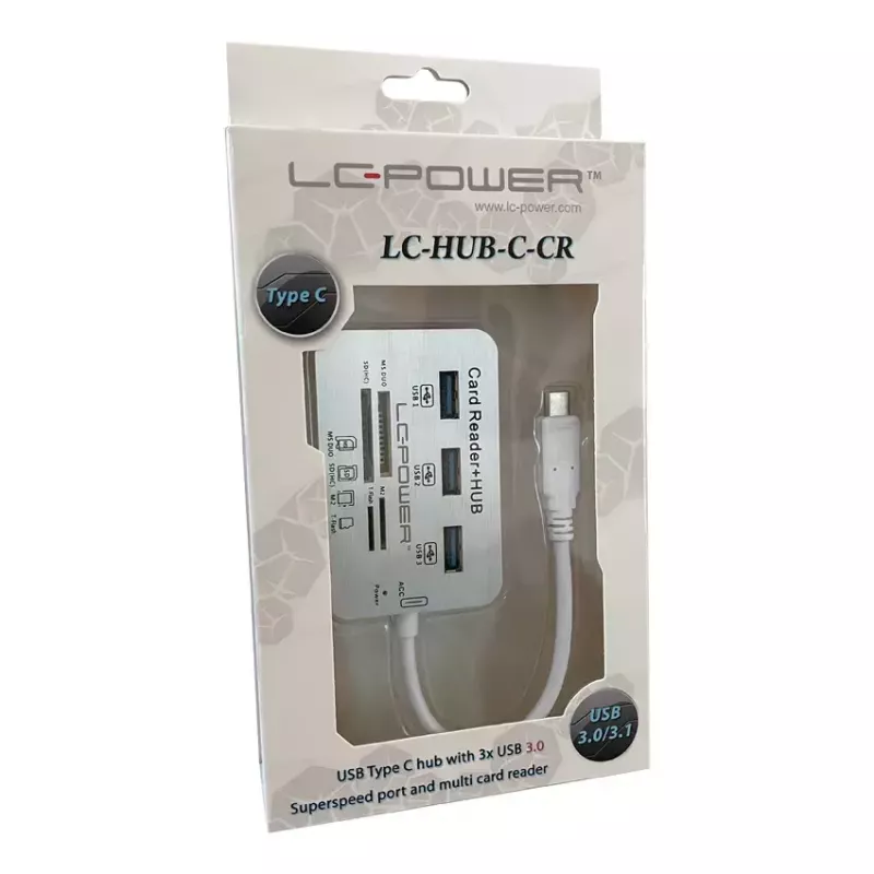 Dock para portátil LC-Power LC-HUB-C-CR